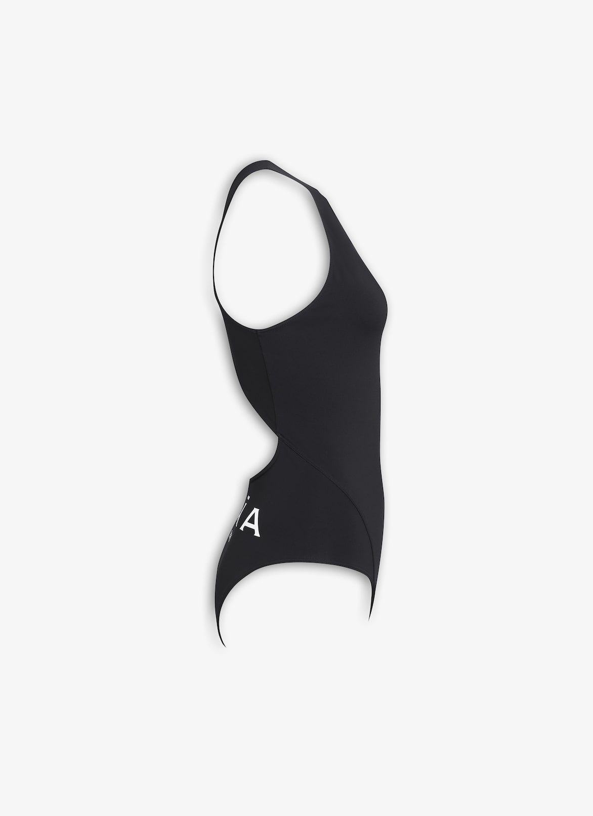 HALTERNECK ALAIA SWIMSUIT IN JERSEY ALAÏA BLACK HALTERNECK ALAIA SWIMSUIT IN JERSEY